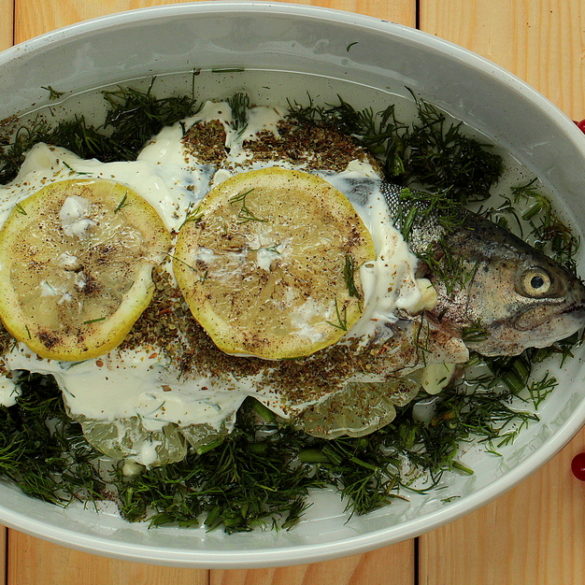 Pstrąg pieczony z koperkiem 2