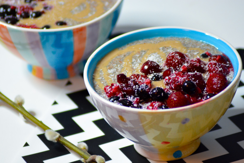 Odżywczy pudding chia z nasionami siemienia lnianego 1