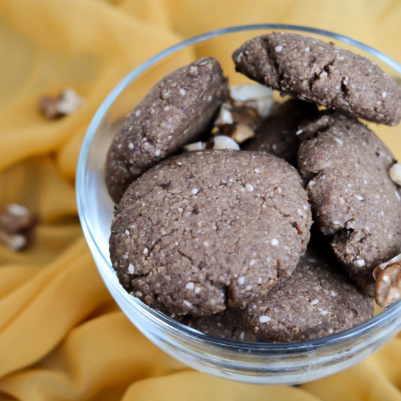 Ciasteczka orzechowe - Bez glutenu, mleka i jaj. Poradnia dietetyczna online Just Food Therapy. Dietetyk kliniczny Justyna Lenda. Fot. 1