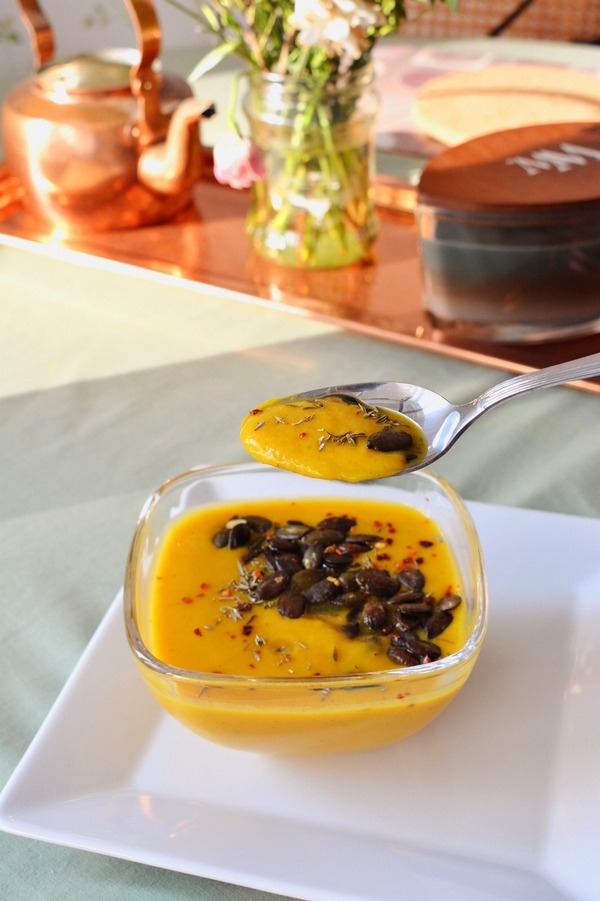 Orzechowa zupa krem z&nbsp;dyni, dietetyk kliniczny online Justyna Krzemińska (Lenda), Poradnia dietetyczna online Just Food Therapy. Fot 2