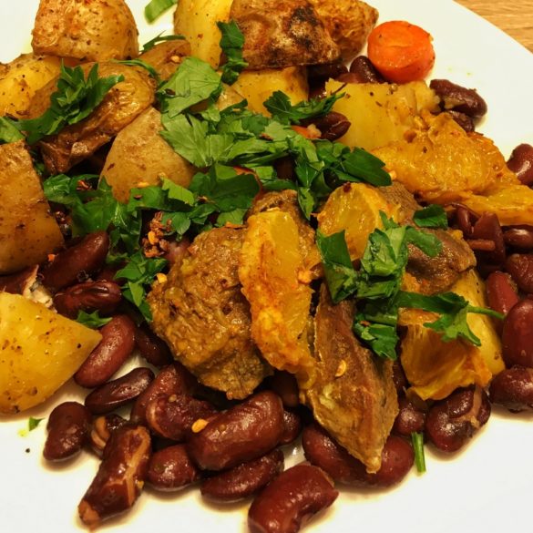 Kaczka w&nbsp;pomarańczach z&nbsp;fasolką, poradnia dietetyczna online, Just Food Therapy, Justyna Krzemińska fot 1